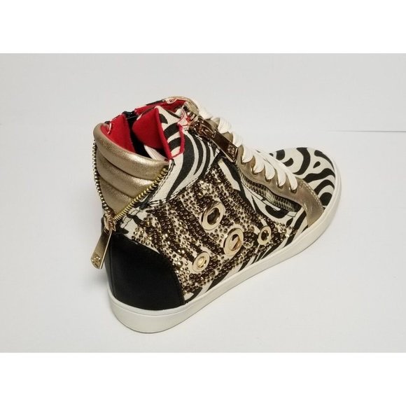 PRIMADONNA COLLECTION WOMEN'S ZEBRA PRINT CANVAS SNEAKERS EURO SIZE 36 NEW IN BO - Picture 7 of 12